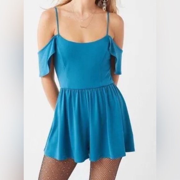 Urban Outfitters Blue Romper, Size M - Picture 1 of 9